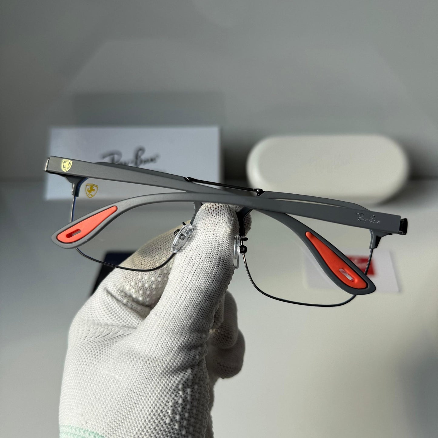 Ray Ban Clear Grey For Daily Causal Evergreen UV Protected For Unisex.