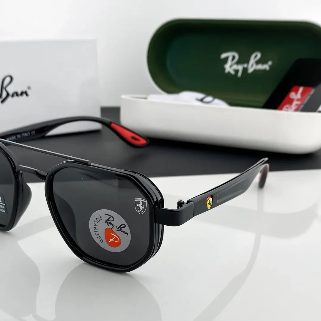 Ray Ban Full Black Sunglass For Daily Causal Evergreen UV Protected For Unisex