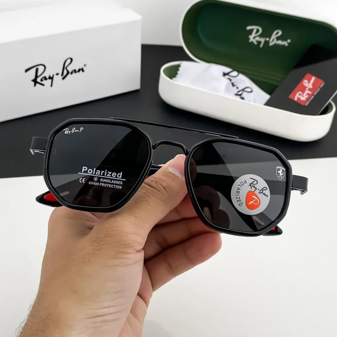 Ray Ban Full Black Sunglass For Daily Causal Evergreen UV Protected For Unisex