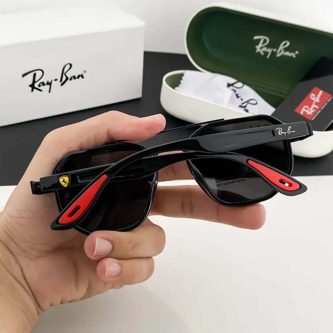 Ray Ban Full Black Sunglass For Daily Causal Evergreen UV Protected For Unisex