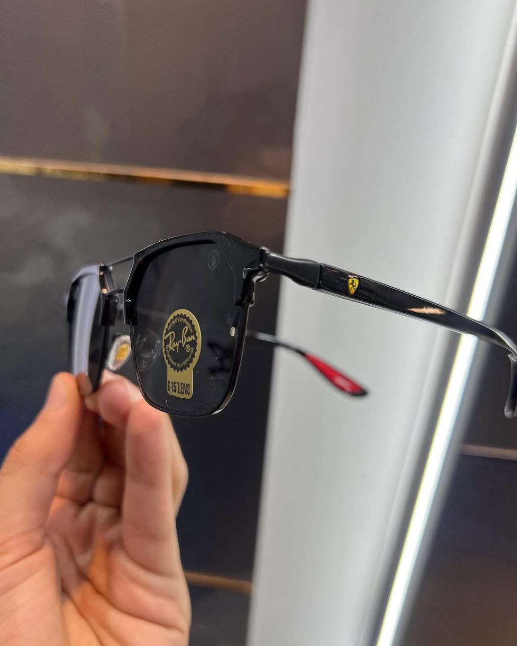 Ray Ban Fancy Black Sunglasses For Daily Causal Evergreen UV Protected For Unisex