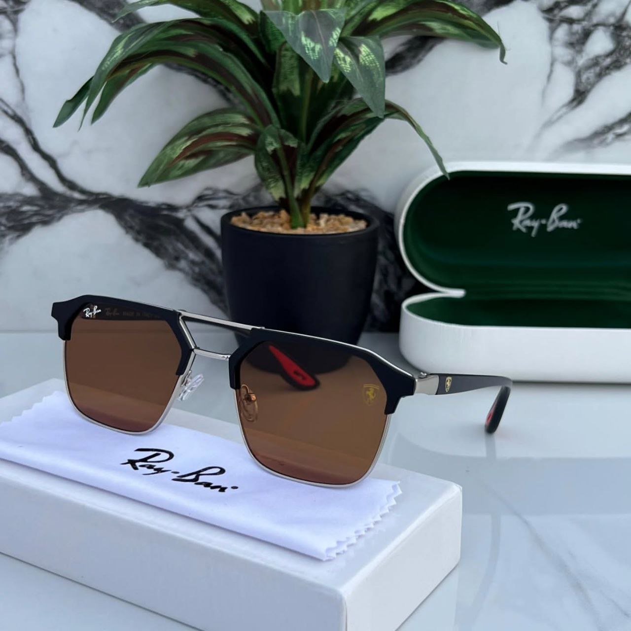 Ray Ban Brown Premium Sunglasses For Men Woman